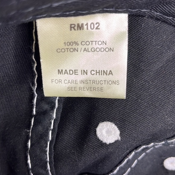 Ole Miss Rebels distressed rambler hat, Unisex, Collegiate Red, Black and White - Picture 4 of 7